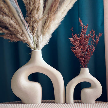 Ceramic White Nordic Vase